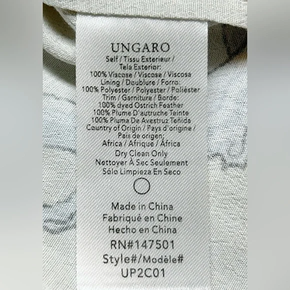 UNGARO Women's Courtney Feather-Trim Wrap Cardigan NEW WITH TAG SIZE US M NWT - Picture 7 of 8